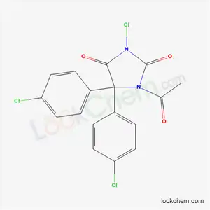 Molecular Structure of 62031-91-8 (1-acetyl-3-chloro-5,5-bis(4-chlorophenyl)imidazolidine-2,4-dione)