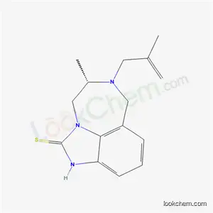 Imidazo(4,5,1-jk)(1,4)benzodiazepine-2(1H)-thione, 4,5,6,7-tetrahydro-5-methyl-6-(2-methyl-2-propenyl)-, (5S)-