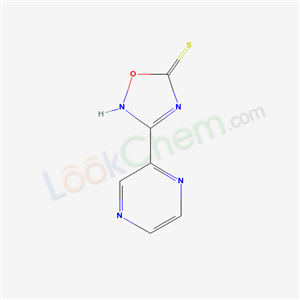 1,2,4-OXADIAZOLE-5(2H)-THIONE, 3-PYRAZINYL-CAS