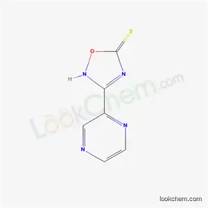 Molecular Structure of 345631-79-0 (3-pyrazin-2-yl-1,2,4-oxadiazole-5(2H)-thione)