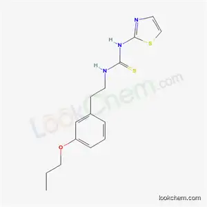Molecular Structure of 172505-80-5 (1-[2-(3-propoxyphenyl)ethyl]-3-(1,3-thiazol-2-yl)thiourea)