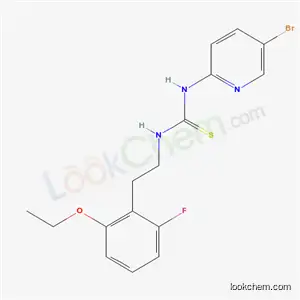 Thiourea, N-(5-bromo-2-pyridinyl)-N'-(2-(2-ethoxy-6-fluorophenyl)ethyl)-