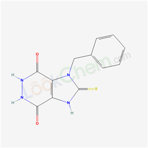 1H-Imidazo[4,5-d]pyridazine-4,7-dione, 2,3,5,6-tetrahydro-1-(phenylmethyl)-2-thioxo- cas  3438-72-0