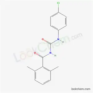 Molecular Structure of 40108-95-0 (N-[(4-chlorophenyl)carbamoyl]-2,6-dimethylbenzamide)
