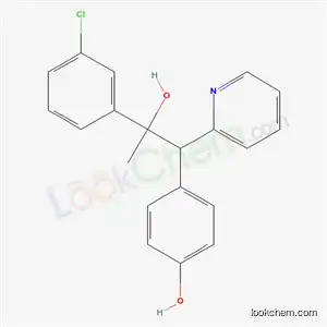Molecular Structure of 58498-15-0 (4-[2-(3-chlorophenyl)-2-hydroxy-1-pyridin-2-ylpropyl]phenol)