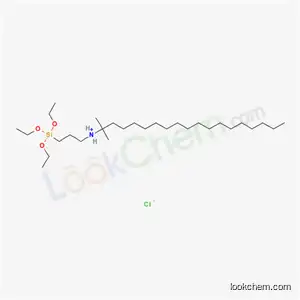 Molecular Structure of 62117-57-1 (dimethyloctadecyl[3-(triethoxysilyl)propyl]ammonium chloride)