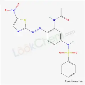 N-[2-[(5-니트로티아졸-2-일)아조]-5-[(페닐술포닐)아미노]페닐]아세트아미드