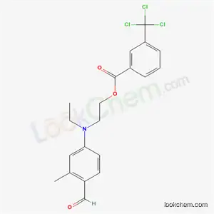 3-(トリクロロメチル)安息香酸[2-[エチル(4-ホルミル-3-メチルフェニル)アミノ]エチル]