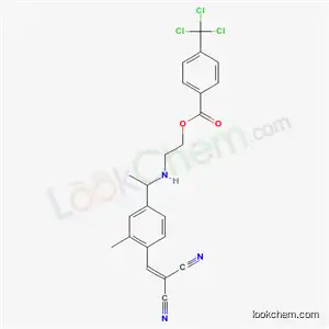 4-(トリクロロメチル)安息香酸[2-[[4-(2,2-ジシアノエテニル)-3-メチルフェニル]エチルアミノ]エチル]