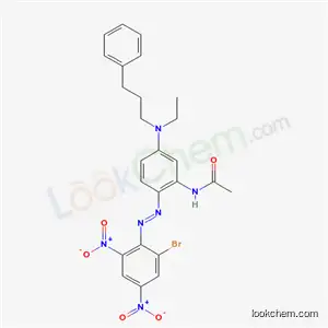 N-[2-[(2-ブロモ-4,6-ジニトロフェニル)アゾ]-5-[エチル(3-フェニルプロピル)アミノ]フェニル]アセトアミド