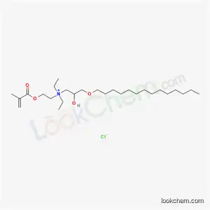 N,N-ジエチル-2-ヒドロキシ-N-[2-[(2-メチル-1-オキソ-2-プロペニル)オキシ]エチル]-3-(テトラデシルオキシ)-1-プロパンアミニウム?クロリド
