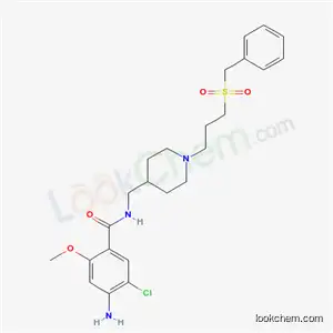 Molecular Structure of 213600-06-7 (4-Amino-N-[1-[3-(benzylsulfonyl)propyl]piperidin-4-ylmethyl]-5-chloro-2-methoxybenzamide)