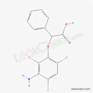 Molecular Structure of 21761-85-3 (2-(3-Amino-2,4,6-triiodophenyloxy)-2-phenylacetic acid)