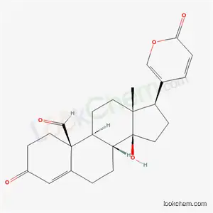 Molecular Structure of 21887-06-9 (14-Hydroxy-3,19-dioxobufa-4,20,22-trienolide)