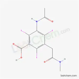 Molecular Structure of 32637-73-3 (3-Acetylamino-2,4,6-triiodo-5-[2-(methylamino)-2-oxoethyl]benzoic acid)