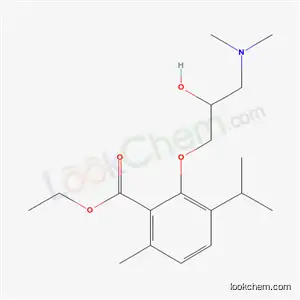 Molecular Structure of 53251-81-3 (3-[2-Hydroxy-3-(dimethylamino)propoxy]-p-cymene-2-carboxylic acid ethyl ester)