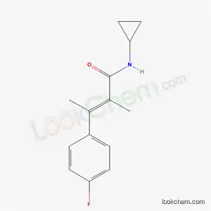 Molecular Structure of 60548-27-8 (N-Cyclopropyl-α,β-dimethyl-4-fluorocinnamamide)