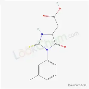 Molecular Structure of 62848-42-4 ([1-(3-methylphenyl)-5-oxo-2-thioxoimidazolidin-4-yl]acetic acid)