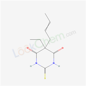 5-but-2-enyl-5-ethyl-2-sulfanylidene-1,3-diazinane-4,6-dione cas  6306-20-3