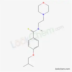 Molecular Structure of 69353-26-0 (p-Isobutoxy-N-(2-morpholinoethyl)benzothioamide)