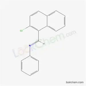 Molecular Structure of 38641-69-9 (Benzenamide, N-((2-chloro-1-naphthalenyl)methylene)-)