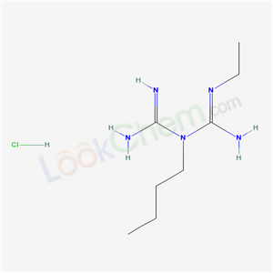 Imidodicarbonimidic diamide, N-butyl-N"-ethyl-, monohydrochloride cas  53597-26-5