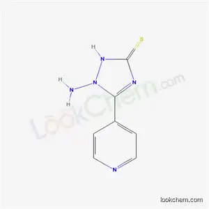 Molecular Structure of 4923-02-8 (1-Amino-5-(4-pyridinyl)-1H-1,2,4-triazole-3-thiol)
