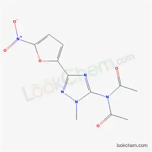Molecular Structure of 41735-38-0 (N-acetyl-N-[1-methyl-3-(5-nitrofuran-2-yl)-1H-1,2,4-triazol-5-yl]acetamide)