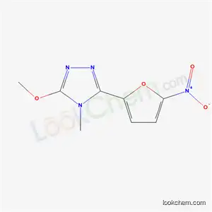 Molecular Structure of 41735-57-3 (3-Methoxy-4-methyl-5-(5-nitrofuran-2-yl)-4H-1,2,4-triazole)