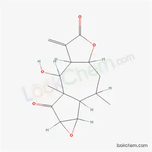 Molecular Structure of 41945-41-9 (1a,1b,2,3,3a,6,6a,7,7a,8a-Decahydro-7-hydroxy-2,7a-dimethyl-6-methyleneoxireno[1,2]azuleno[6,5-b]furan-5,8-dione)