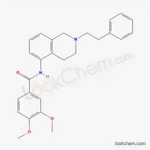 Molecular Structure of 41957-49-7 (3,4-Dimethoxy-N-(1,2,3,4-tetrahydro-2-phenethylisoquinolin-5-yl)benzamide)