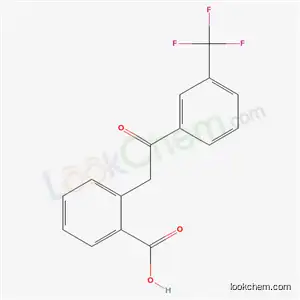 Molecular Structure of 50439-12-8 (2-[3-(Trifluoromethyl)-β-oxophenethyl]benzoic acid)