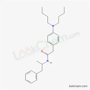 2-(p-(Dibutylamino)phenyl)-N-(alpha-methylphenethyl)acetamide