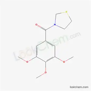 Molecular Structure of 50916-00-2 (3-[(3,4,5-trimethoxyphenyl)carbonyl]-1,3-thiazolidine)