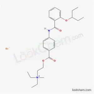 Molecular Structure of 51444-56-5 (N,N-diethyl-2-({[4-({[2-(1-ethylpropoxy)phenyl]carbonyl}amino)phenyl]carbonyl}oxy)-N-methylethanaminium bromide)