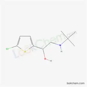 Molecular Structure of 51452-63-2 (2-(tert-butylamino)-1-(5-chlorothiophen-2-yl)ethanol)