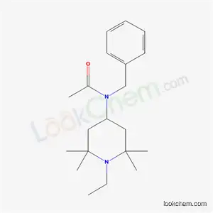 Molecular Structure of 52098-55-2 (N-benzyl-N-(1-ethyl-2,2,6,6-tetramethylpiperidin-4-yl)acetamide)