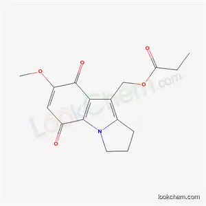 Molecular Structure of 52531-48-3 ((7-methoxy-5,8-dioxo-2,3,5,8-tetrahydro-1H-pyrrolo[1,2-a]indol-9-yl)methyl propanoate)