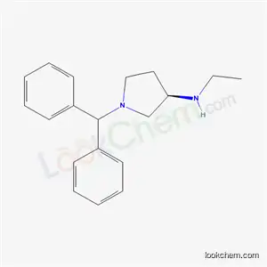 Molecular Structure of 52963-49-2 ((3R)-1-(Diphenylmethyl)-N-ethyl-3-pyrrolidinamine)