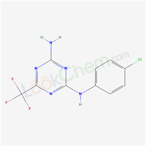 N-(4-Chlorophenyl)-6-(trifluoromethyl)-1,3,5-triazine-2,4-diamine