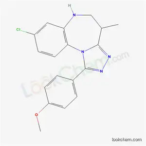 8-クロロ-5,6-ジヒドロ-1-(p-メトキシフェニル)-4-メチル-4H-s-トリアゾロ[4,3-a][1,5]ベンゾジアゼピン