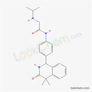 Acetamide, 2-((1-methylethyl)amino)-N-(4-(1,2,3,4-tetrahydro-4,4-dimethyl-3-oxo-1-isoquinolinyl)phenyl)-