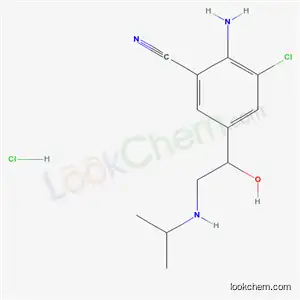 Molecular Structure of 54239-57-5 (2-amino-3-chloro-5-{1-hydroxy-2-[(1-methylethyl)amino]ethyl}benzonitrile hydrochloride)