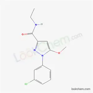 1-(3-クロロフェニル)-N-エチル-5-メトキシ-1H-ピラゾール-3-カルボアミド