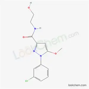 1-(3-クロロフェニル)-N-(2-ヒドロキシエチル)-5-メトキシ-1H-ピラゾール-3-カルボアミド