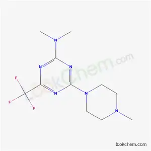 6-(トリフルオロメチル)-N,N-ジメチル-4-(4-メチルピペラジン-1-イル)-1,3,5-トリアジン-2-アミン