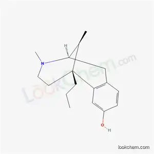 Molecular Structure of 59203-75-7 ((2R,6R,11S)-3,11-dimethyl-6-propyl-1,2,3,4,5,6-hexahydro-2,6-methano-3-benzazocin-8-ol)
