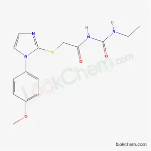 Molecular Structure of 60176-44-5 (N-(ethylcarbamoyl)-2-{[1-(4-methoxyphenyl)-1H-imidazol-2-yl]sulfanyl}acetamide)
