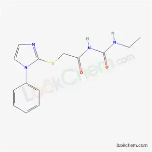 Urea, 1-ethyl-3-((1-phenylimidazol-2-ylthio)acetyl)-