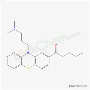Molecular Structure of 60563-11-3 (1-[10-[3-(Dimethylamino)propyl]-10H-phenothiazin-2-yl]-1-pentanone)